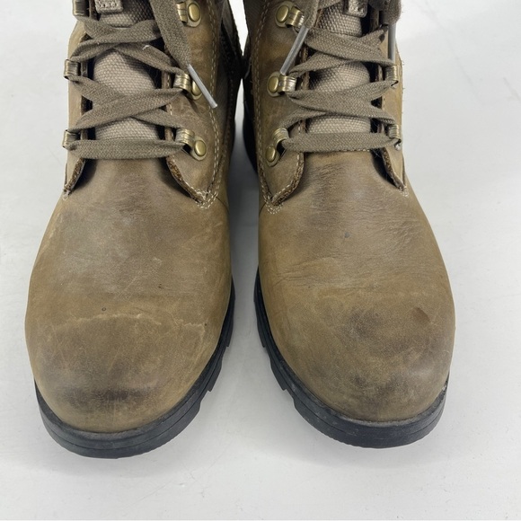 Sorel Emelie II Lace-Up Bootie 3042-245 Women's US 7 Brown Green Midcalf boot - Picture 3 of 7